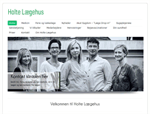 Tablet Screenshot of holtelaegehus.dk